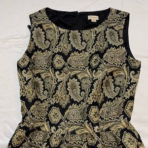 Embroidered Sleeveless Mini Dress